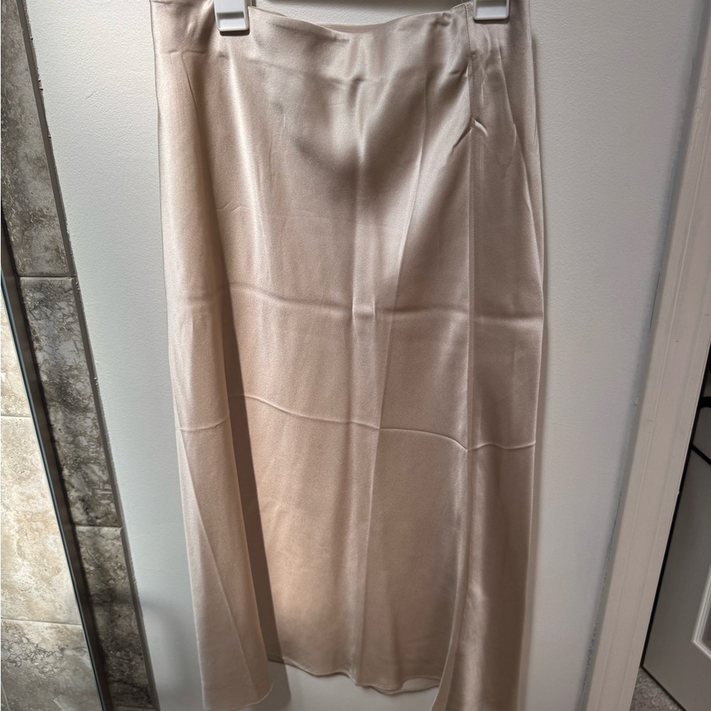 Quince NWT silk midi skirt